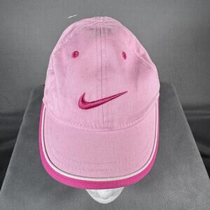 Nike Hat Cap Strap Back Pink Embroidered Swoosh Baseball Youth Just Do It Sports